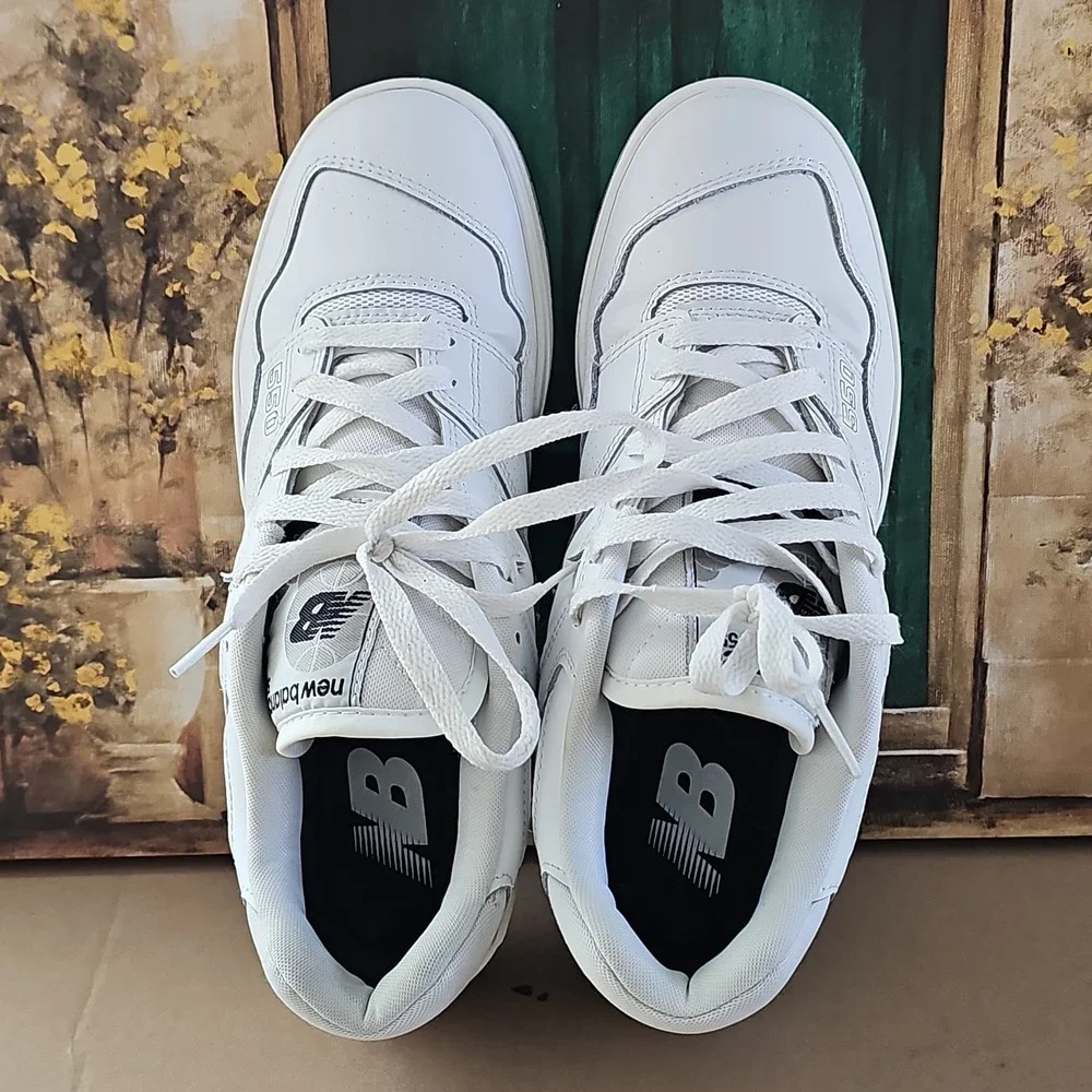 New Balance 550 Cream White Grey Black Men's Sneakers  Men's US Size 10